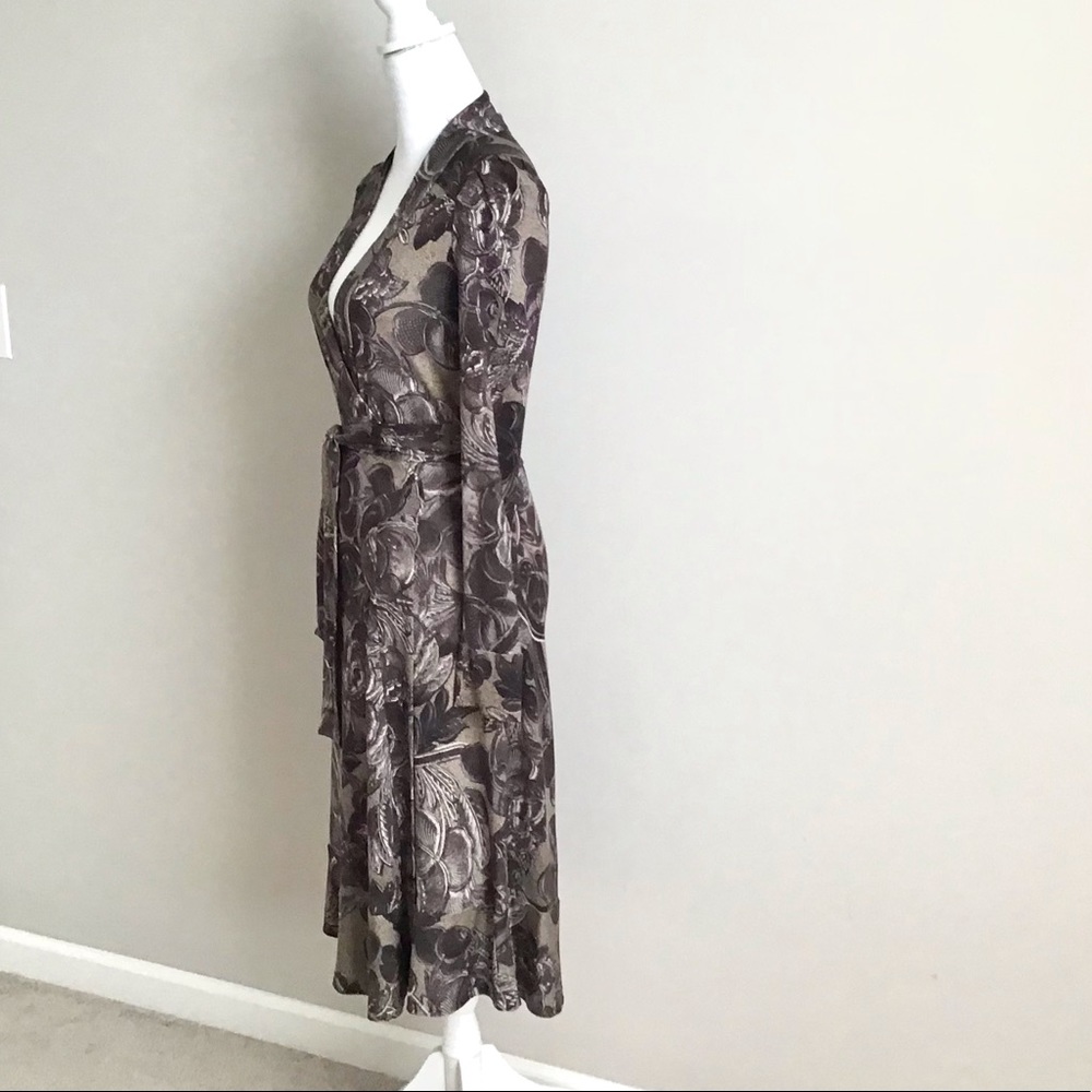 Rare Early 2000s Vintage Silk Wrap Dress ASO Lorelai Gilmore in Gilmore Girls - Picture 13 of 16